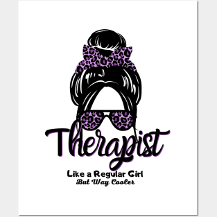 Therapist Like a Regular Girl But Way Cooler Posters and Art